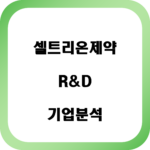 셀트리온제약 R&D 기업 분석